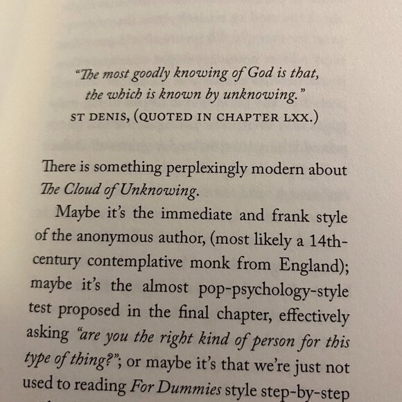 NEW HARD COVER BOOK "THE CLOUD OF UNKNOWING" LIMITED EDITION 1st EDITION - Picture 7 of 8